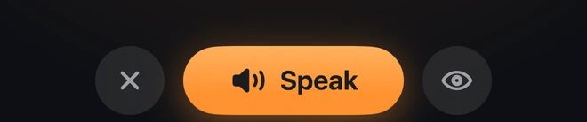 The “Speak” button in WORLD mode