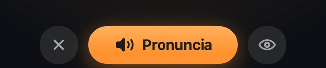 Il pulsante “Pronuncia” in modalità WORLD