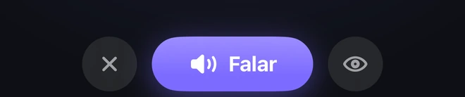 O botão “Falar” no modo OFFICE