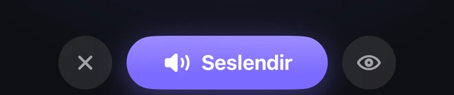 OFFICE modundaki “Seslendir” düğmesi