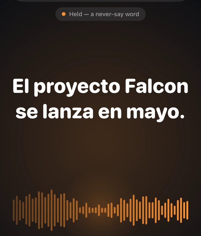 On your never-say list: Falcon