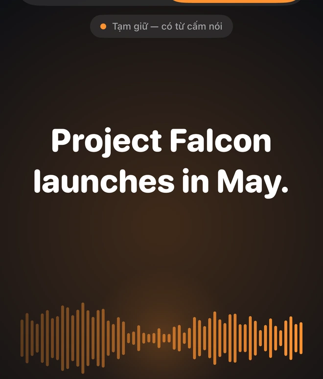Có trong danh sách cấm nói: Falcon
